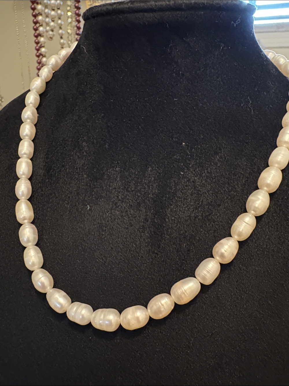 925 Vintage Freshwater Pearl Necklace